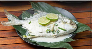 Whole fish in coconut cream