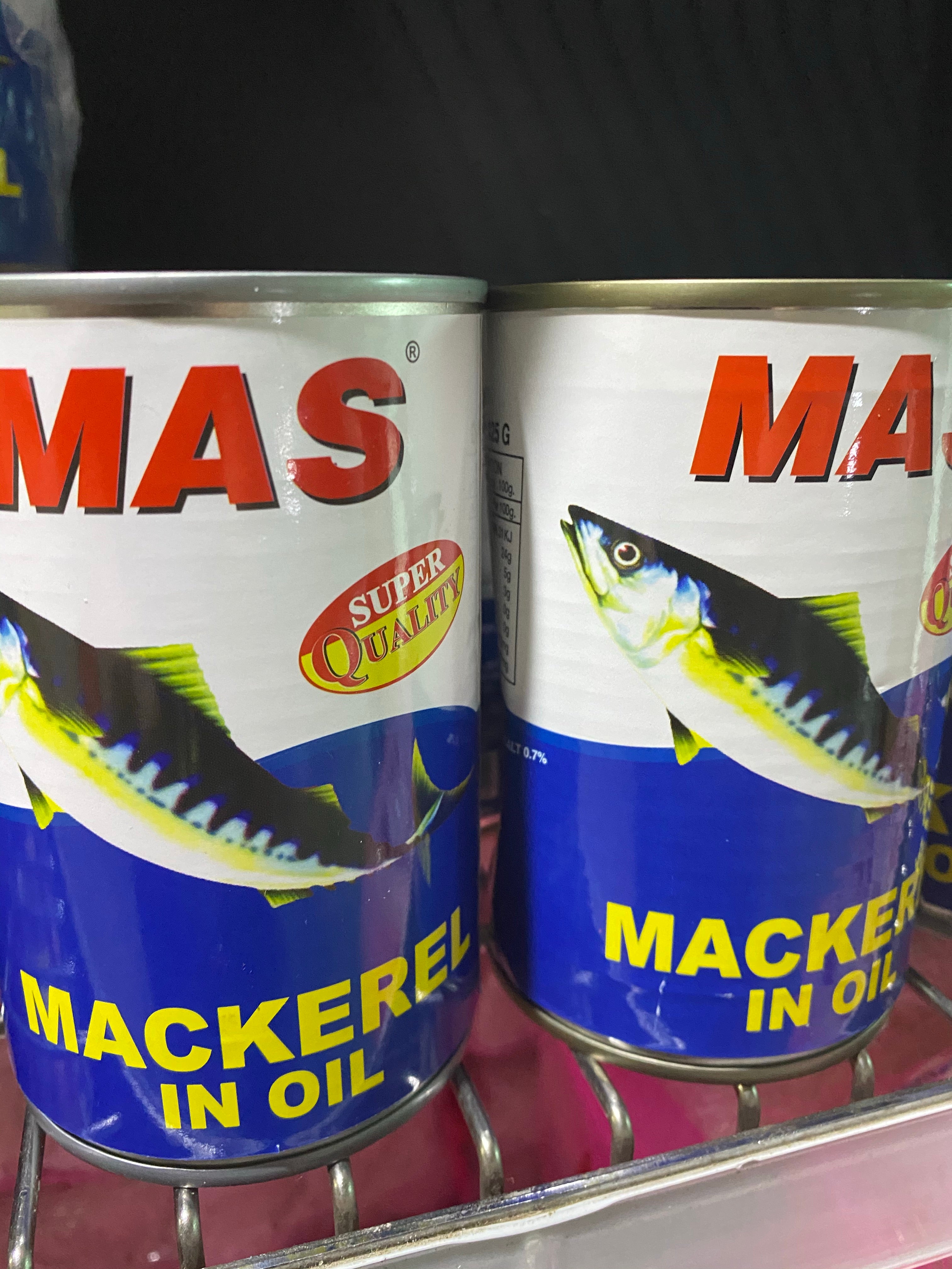 MAS mackerel in natural oil